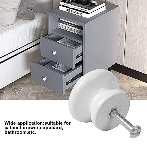 Yasmous 8 pomelli per armadietti, 33 mm, in legno