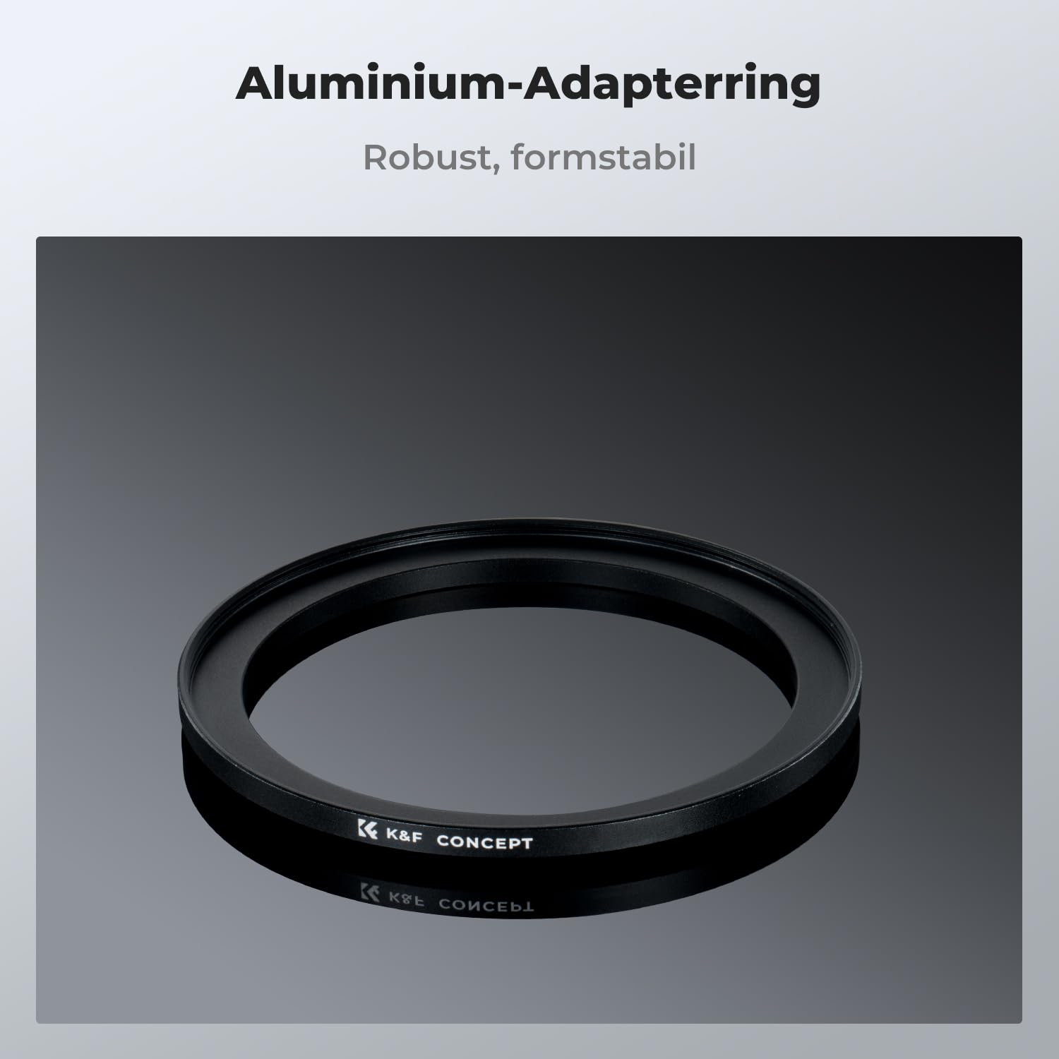 K&F CONCEPT Step Up Ring Filter-Adapterring 72-82mm,Objektiv-Adapterring für Filter aus Aluminium-Legierung in Flugzeugqualität