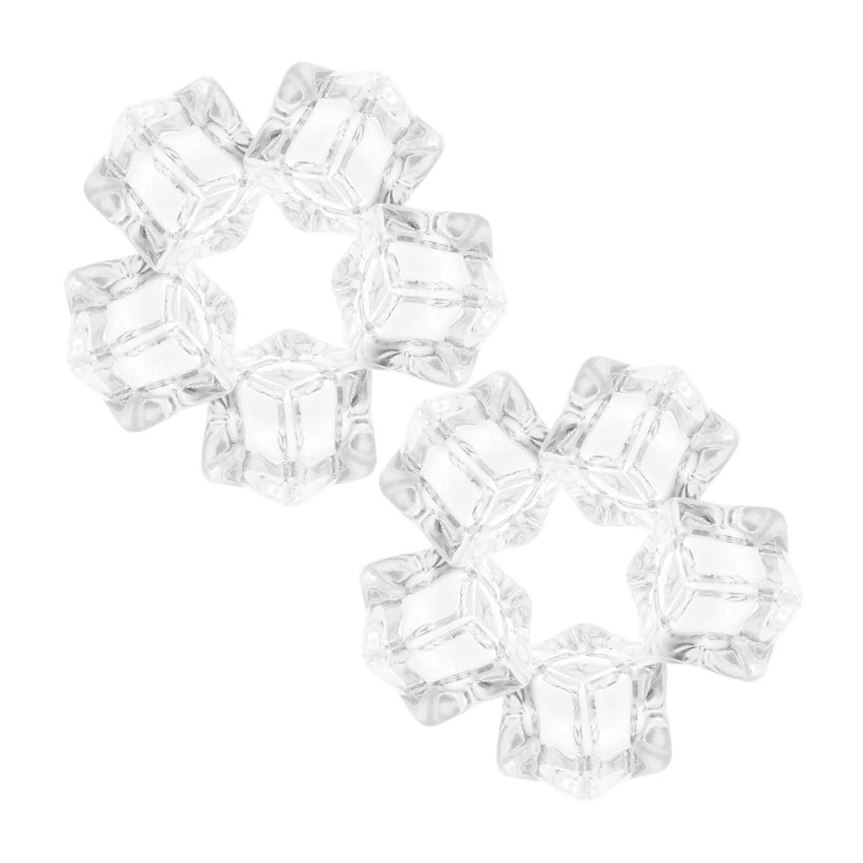 Cubitos de hielo artificiales acrílicos permanentes para evitar el deshielo en fotos