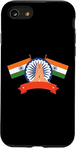 Vista 31 de Funda con ruedas indias para iPhone 15 Ashoka Chakra Indian Flag Pride India Flags