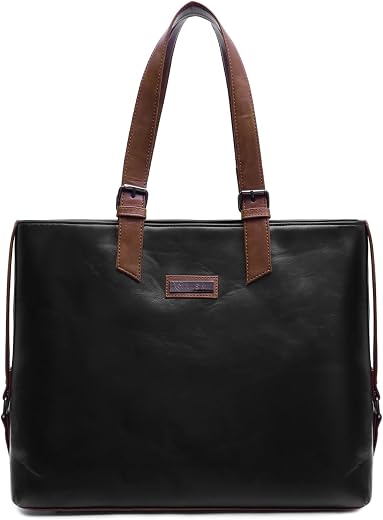 VISMIINTREND Stylish Leather Office Laptop Tote Bag for Women| Shoulder Work Hand Bags for Women | College Bag for Girls |...