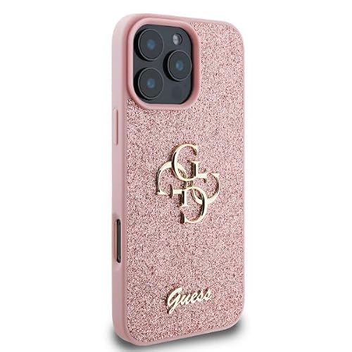 Coque Rigide GUESS Fixed Glitter Big 4G TPU Compatible iPhone 16 Pro Max - vue 3