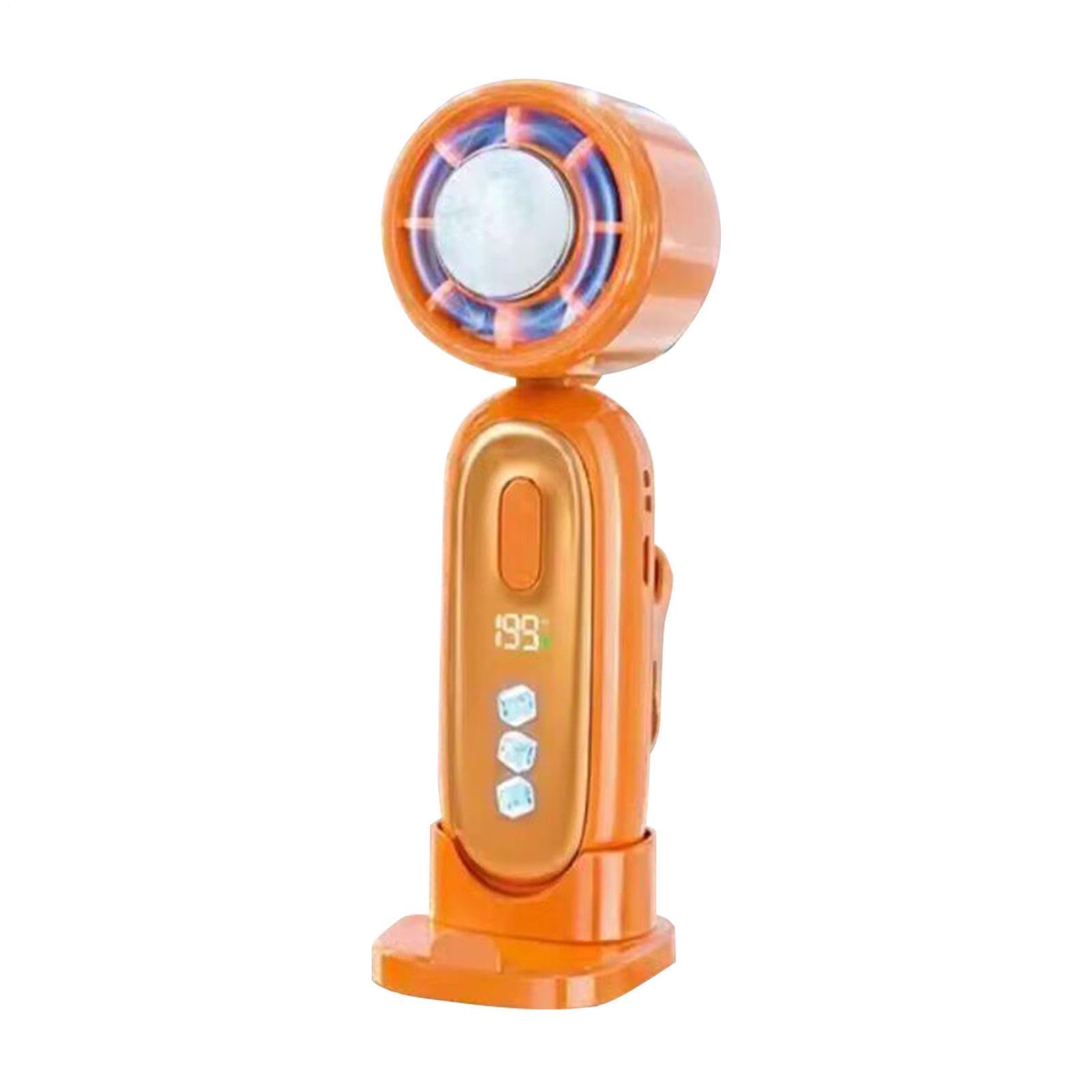 Ventilatore Elettrico Portatile Pieghevole Raffreddante Con Clip Posteriore | Mini Ventilatore a Batteria Ricaricabile Per Spiaggia Escursionismo Pesca Esterno Casa Ufficio Donna Uomo Bambini