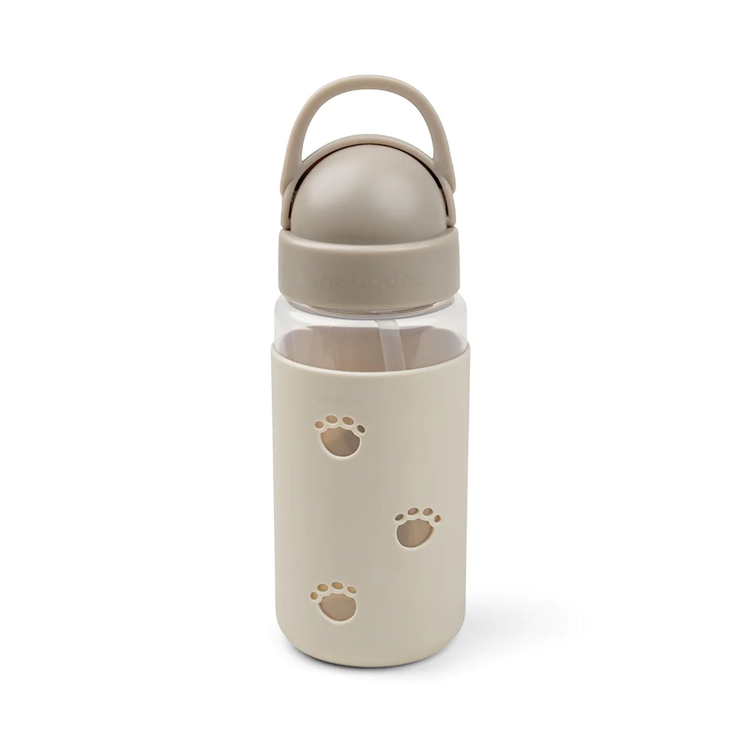 Done by Deer 1039449 Botella con pajita Easy Grip - Elefante Elphee Sand (350 ml)