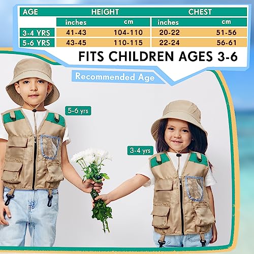 Image of Ramede Kids Safari Explorer Vest and Hat Explorer Costume