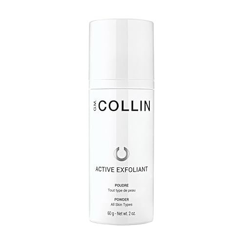 G.M. COLLIN Polvo exfoliante activo  Limpiador facial exfoliante con ácido salicílico y enzima de papaya  Exfoliante facial diario suave con