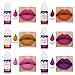 BONNIE CHOICE 12 Colors Liquid Lip Gloss Pigment Set, DIY Lipstick Liquid Pigment for Set Making Lip Gloss, DIY Lip Cosmetic Dye, Edible Coloring Pure Plant for Gloss Base