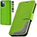 Produktbild elephones Handyhülle für iPhone 12 | 12 PRO Hülle mit TÜV geprüftem RFID-Schutz aus Premium PU Leder Flip-Case Handytasche Schutzhülle Hülle Kompatibel mit iPhone 12 und 12 PRO Grün