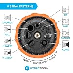 HydroTech Heavy Duty Metal Hose Nozzle Sprayer, 8 Patterns, Front Trigger - Image 5