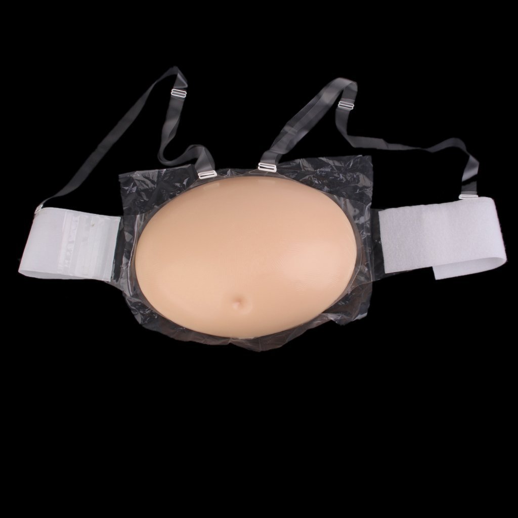 Wowobjects® Women's Thermoplastic Polyurethane Fake Pregnancy Belly| Cross Dresser Fake Belly (Skin | 2500g) | Pack of 1 1