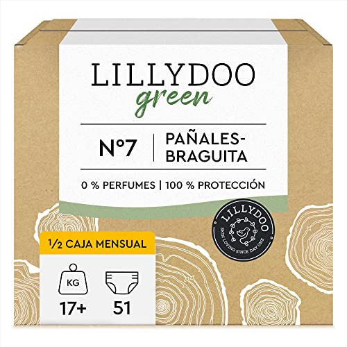 Pañales-braguita LILLYDOO green con un...