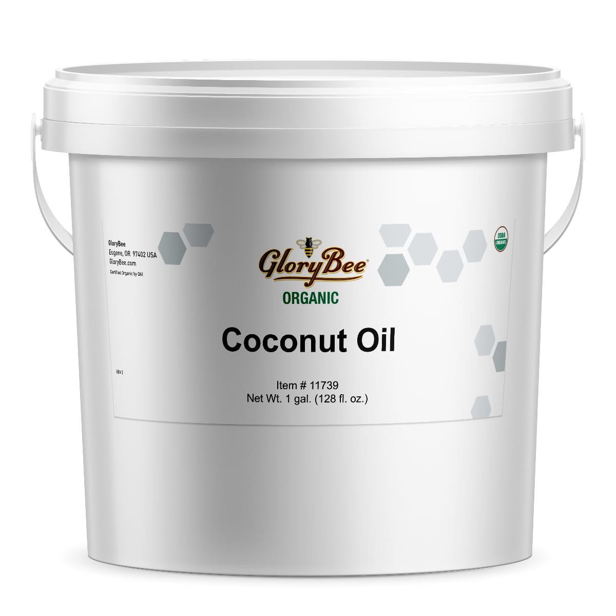 Glorybee, Organic Coconut Oil, Coconut Oil for Cooking, Supports Skin and Hair Health,128 Fluid Ounce