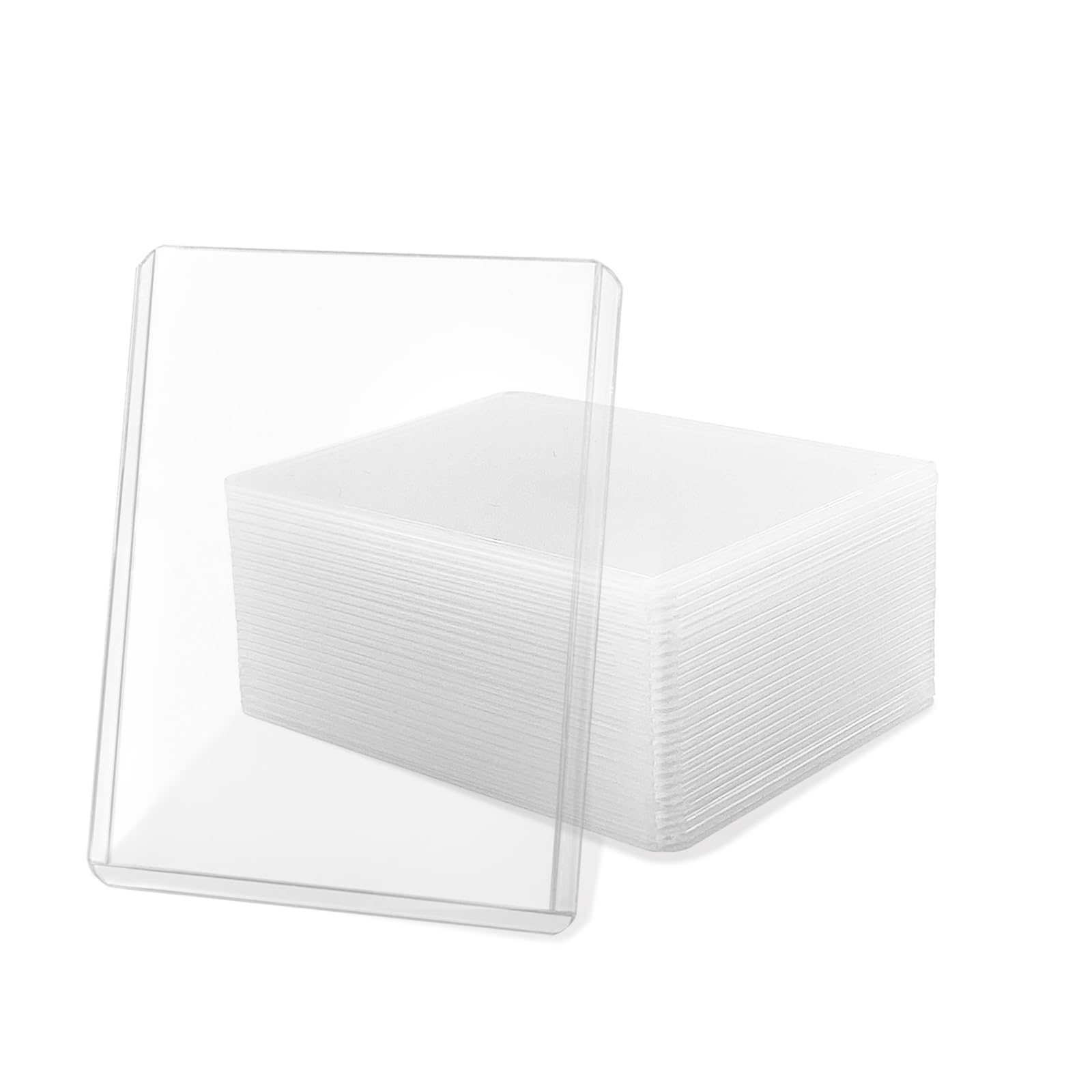 3" x 4" Toploader,24 Stück pokemon hüllen, Premium Schutzhüllen für alle TCG & Sammelkarten(transparent)