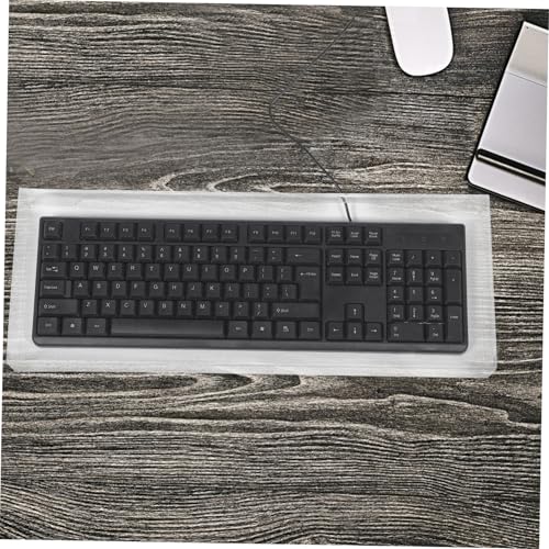 Protector de teclado acrílico transparente antipolvo impermeable para PC de escritorio 7