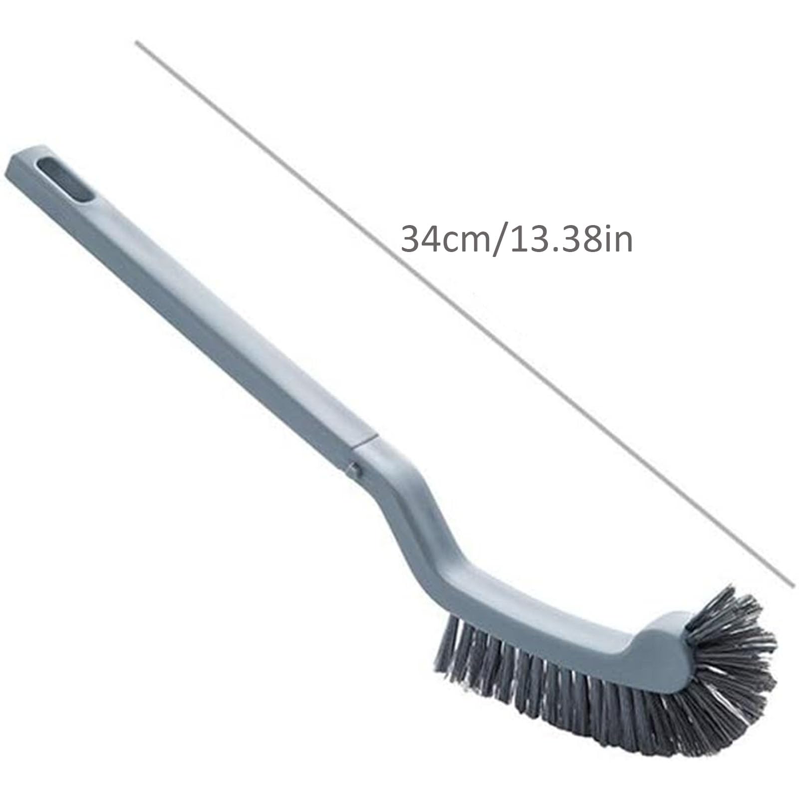 Cleafe - Scopino Wc Curvo Spazzola Con Manico Foro Per Pulizia Toilette