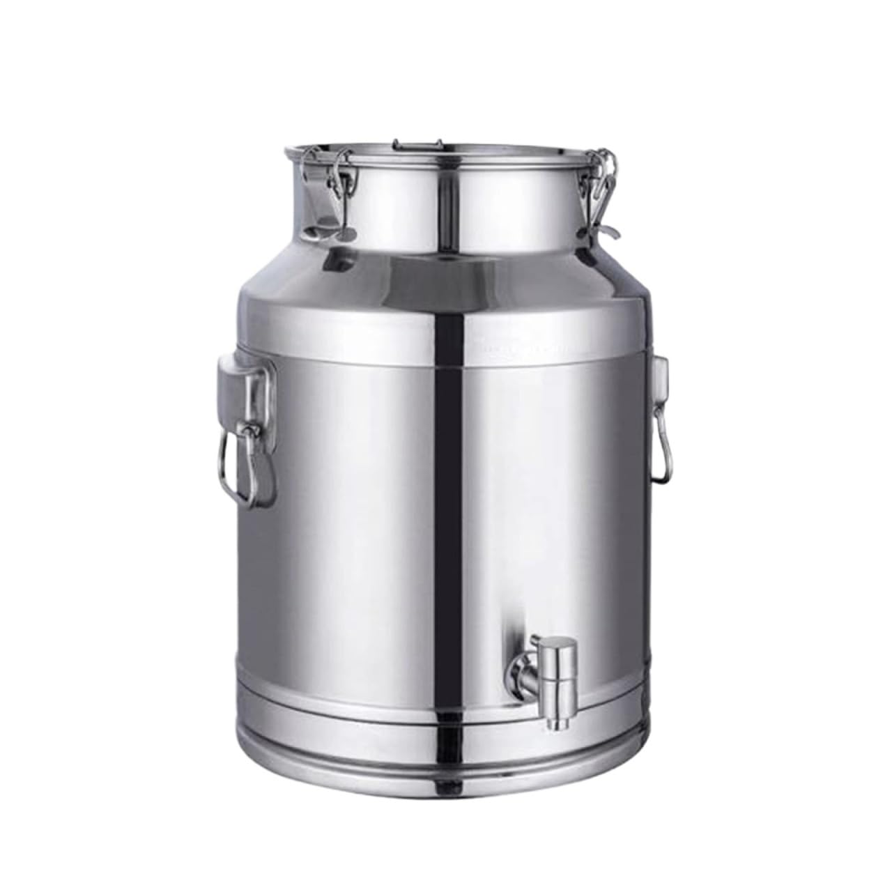CGCSYZ Milk Bucket Milk Can Milk Jug Pail Can Stainless Steel Milk Transport Barrel Sealing Oil Canister Tea Storage Pot Liquid Container Storage (Silver 35L)