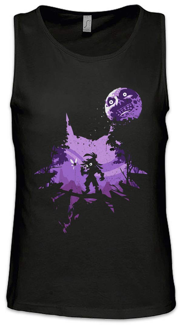 Urban Backwoods Anime Mask Men Tank Top Training Gym Vest Shirt Black Size XL