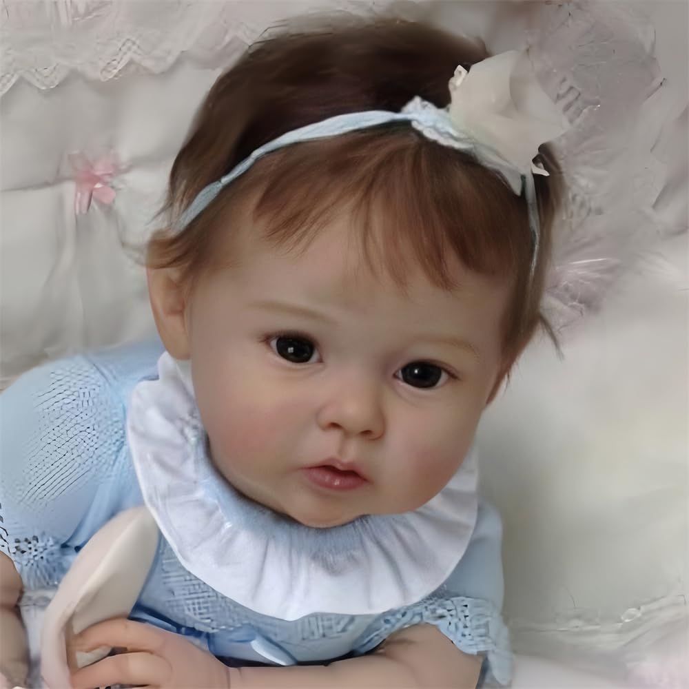 ZIYIUI 48 cm Reborn Baby Doll Girl miękkie bawełniane ciało ręcznie robiona lalka realistyczna noworodek dzieci idealna zabawka prezent dla chłopca dziewczynki