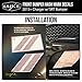 Luxe Auto Concepts Charger Front Bumper Hash Stripes - Reflective Red