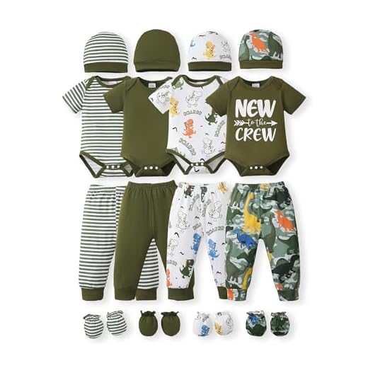 NZRVAWS Dinosaur Baby Boy Layette Set
