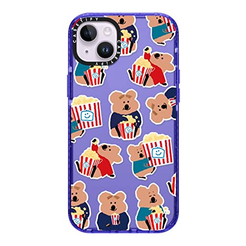 Coque iPhone 14 Plus CASETiFY antichoc Snack Bar Peri Purple