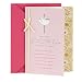 DaySpring Baptism Card for Baby Girls, Pink Dove Cross - 0399RZA1005