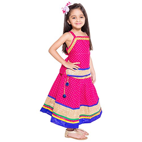 Image of DIAMO Ethnic Wear Traditional Style Lehenga Choli for Baby Girls