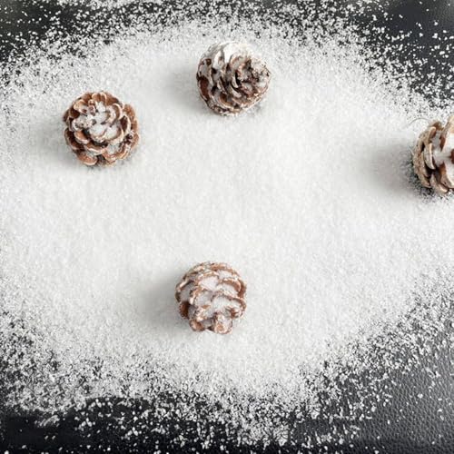 Nieve artificial de Navidad copos de secado instantáneo para árbol y manualidades 7