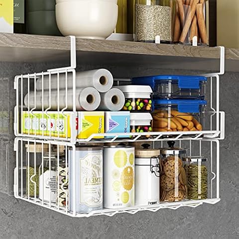 Pinkgarden Under Cabinet Basket Organizer, 2 Pack Cover