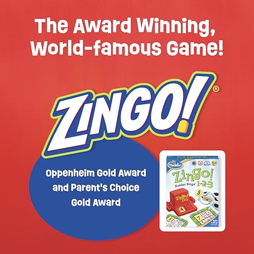 Image of ThinkFun Zingo 1-2-3 Number Bingo Game for Age 4 and Up - Award Winner and Toy of The Year Nominee