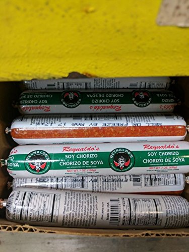 Reynaldo's Salchicha de chorizo de soja 7 oz (paquete de 8)