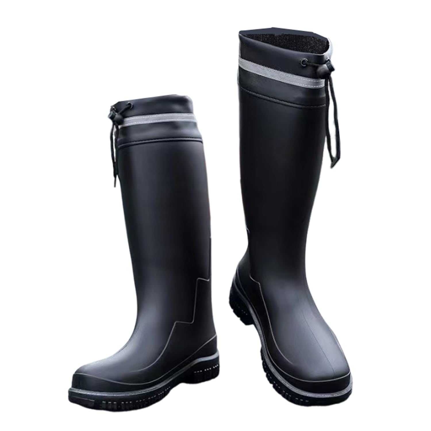 Knee High Rain Shoes Black Best Waterproof Knee High Boots