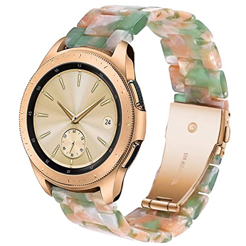 DELELE �r���v�o���h Samsung Gear Sport/Gear S2 Classic/Galaxy Watch 42mm�p 20mm �J���t���Ȏ����������x���g �X�`�[���o�b�N���t�� Samsung Gear Sport/Galaxy Watc