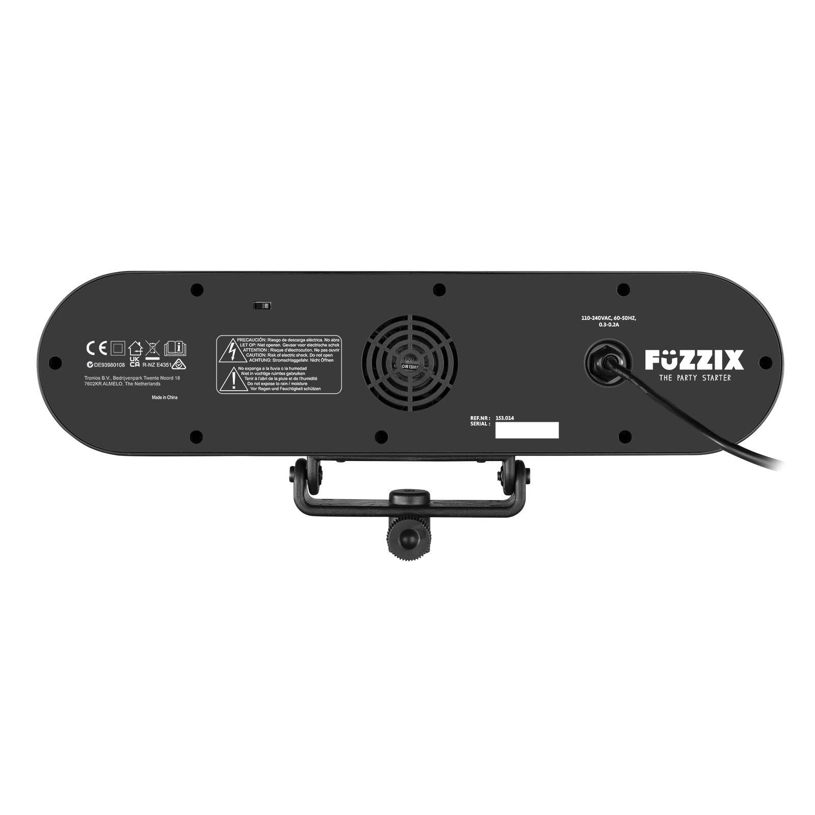 Fuzzix AllStar2 LED Disco Licht mit Fernbedienung, Discokugel und 2x PAR Partylicht Set, DJ Licht Stativ, Lichtorgel Musikgesteuert LED, Discolicht Partylicht, Mobile DJ Lichtanlage, Partybeleuchtung
