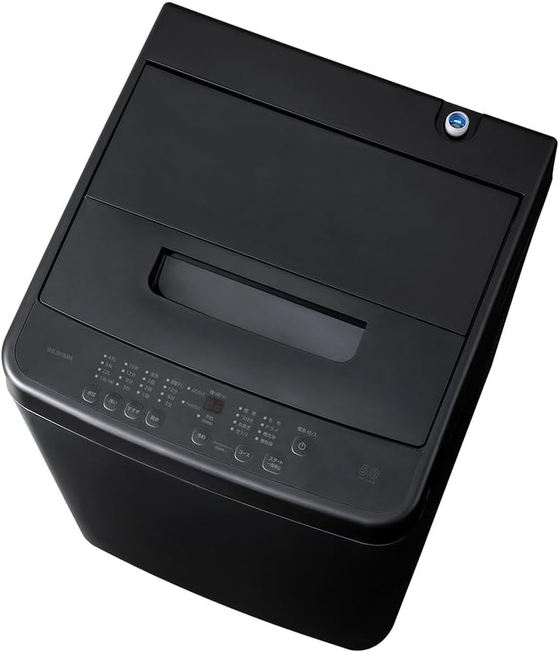 Iris Ohyama Washing Machine 6.0kg Black IAW-T606-B Powerful Water Flow Cleaning Room Drying Mode New Life Single Living view 19