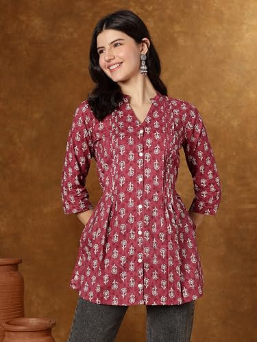 Image of Janakdulari Fashion Cotton Printed Top for Women and Girls (JDC-307)|| Party Office Home College Jean Wear