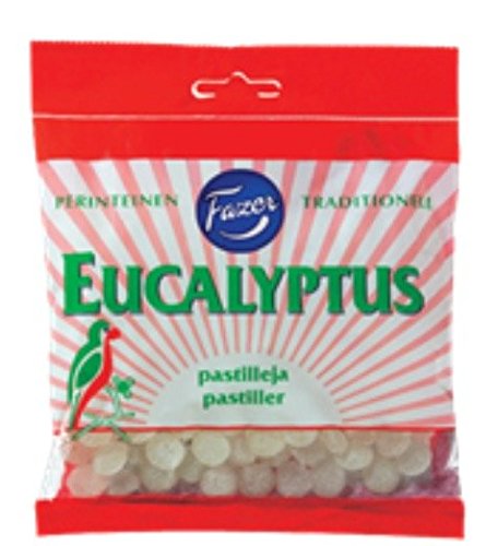 Fazer Eucalyptus throat pastilles candy 200g bag SET OF SIX