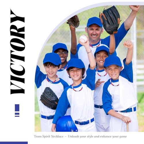 18 Inch Inspired Baseball Necklaces for Boys Adults,Sparkly Ice Collection Baseball Chain Rhinestone Beaded Necklace for Men,Phils Bling Baseball Necklace Elastic Drip Accessories Gifts3