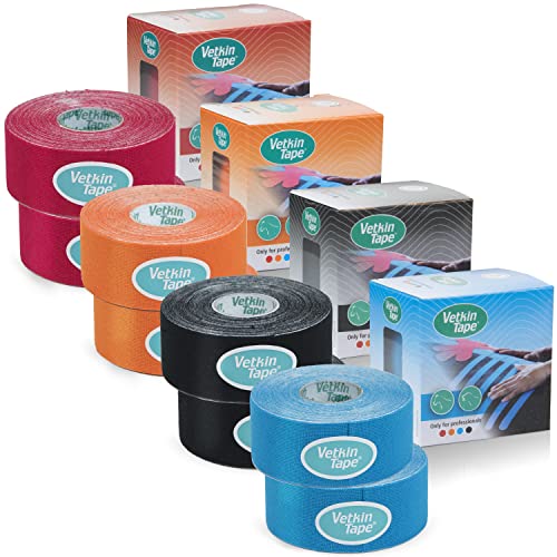 Cinta kinesiológica de extra adherencia VetkinTape, vendaje neuromuscular sin látex para perros 4