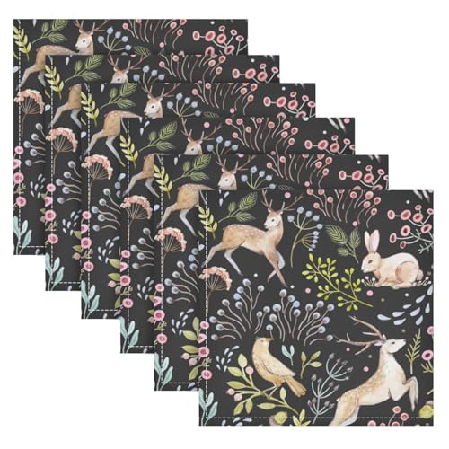 Set de 6 Servilletas de Tela 20x20 in Reutilizables miniatura 2