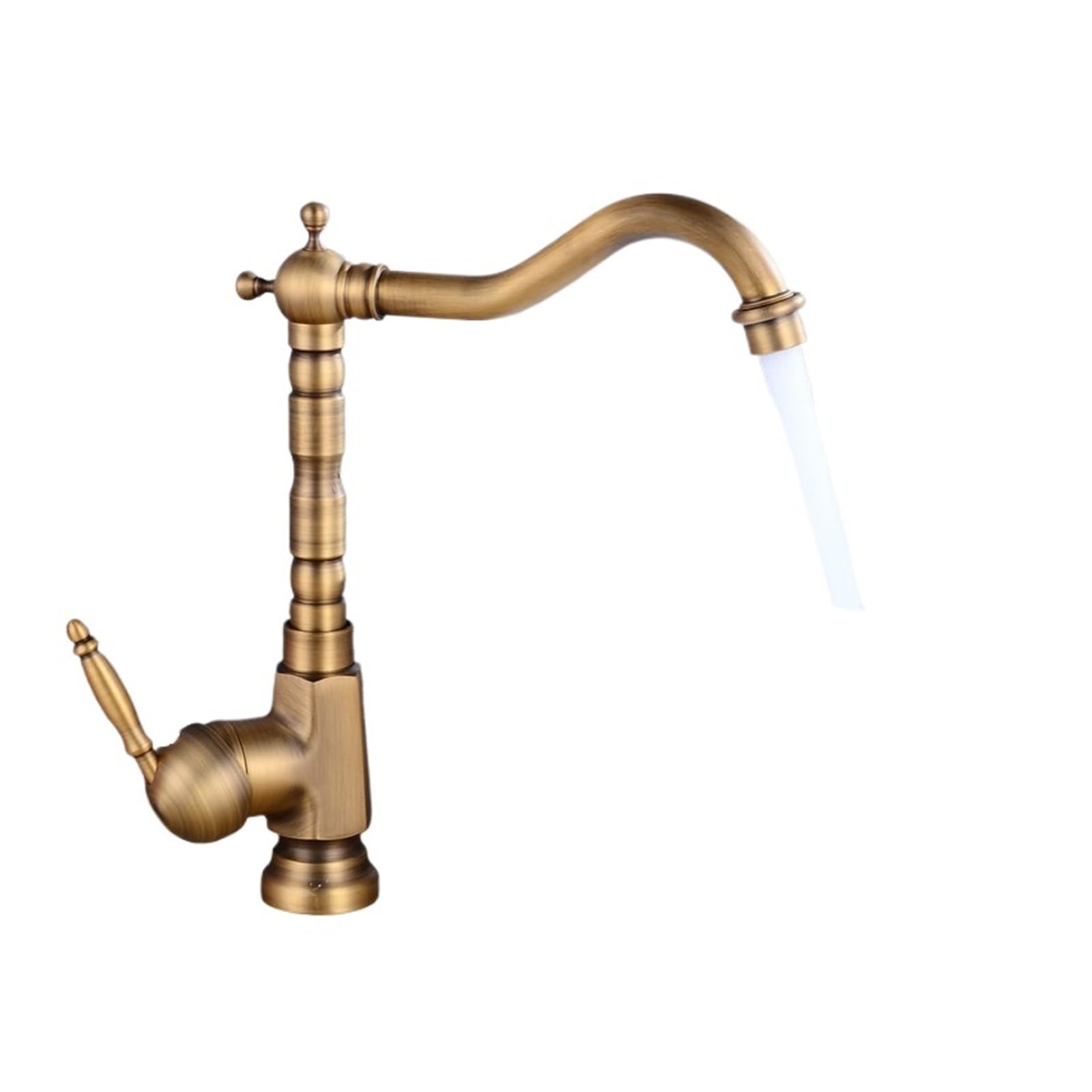 Robinet de lavabo brossé Antique surélevé pour éliminer les éclaboussures
