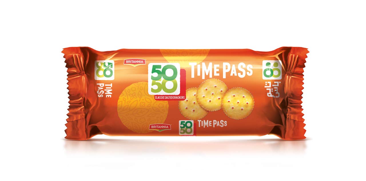 50 50 Time Pass Biscuits, 40g