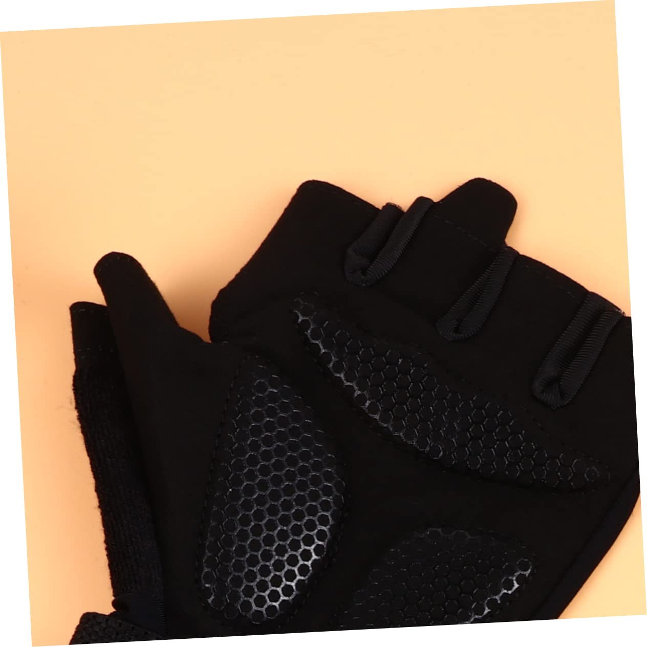 Housoutil 2pares Guantes De Entrenamiento Deportivos Antideslizantes para Musculación Media Dedos Soporte De Muñeca Transpirables y Cómodos para Levantamiento De Pesas y Entrenamiento De