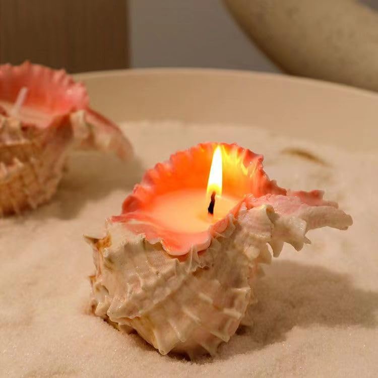 Bougie cire de soja naturelle contre odeurs parfum de plage