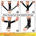 MARAKYM Ankle Support Compression Socks & Straps | Foot Wrap Support for Men & Women | Ankle Brace for Sprains, Achilles Tendonitis, Plantar Fasciitis, Injury Prevention, and Pain Relief - 1 Pair