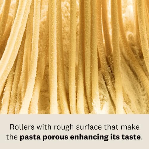 Image of Marcato Bigoli Attachment for Atlas 150 Pasta Machine - Thick Spaghetti Pasta Cutter Accessory, Chrome Steel Construction, Made in Italy