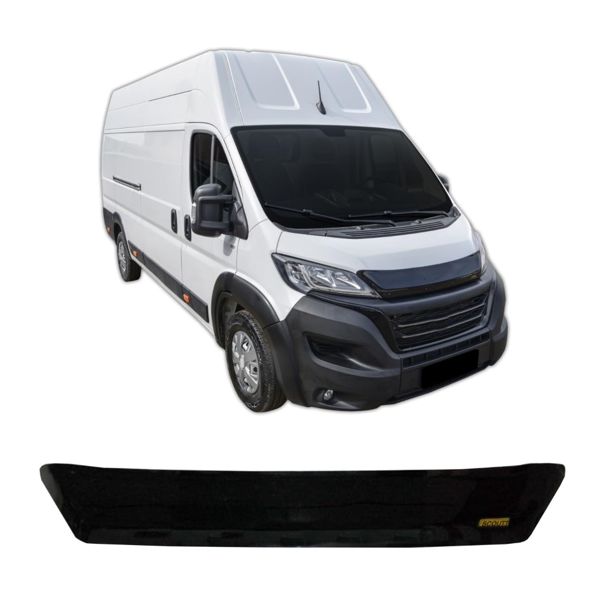 Déflecteur De Capot Pour Renault Kangoo 2003-2007 – Protection Aérodynamique Contre Gravillons, Installation Sans Perçage