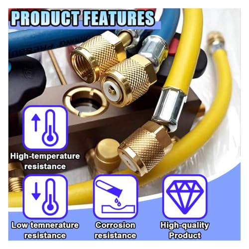 Adaptador R410A recto y angulado para Mini Split 5/16" a 1/4" miniatura 3