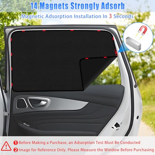 Image of ZATOOTO Car Window Cover for Privacy,Soft Suede for Durable,16.69x31.5in | Stay Cool & UV Protection, For Baby Back Window Sunshade, Light Blocking Sun Shades for Camping Eating and Rest