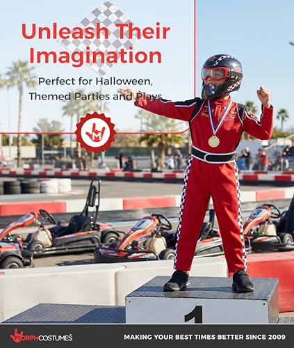 Disfraz completo Morph Race Car Driver para niños 3-4 años miniatura 6
